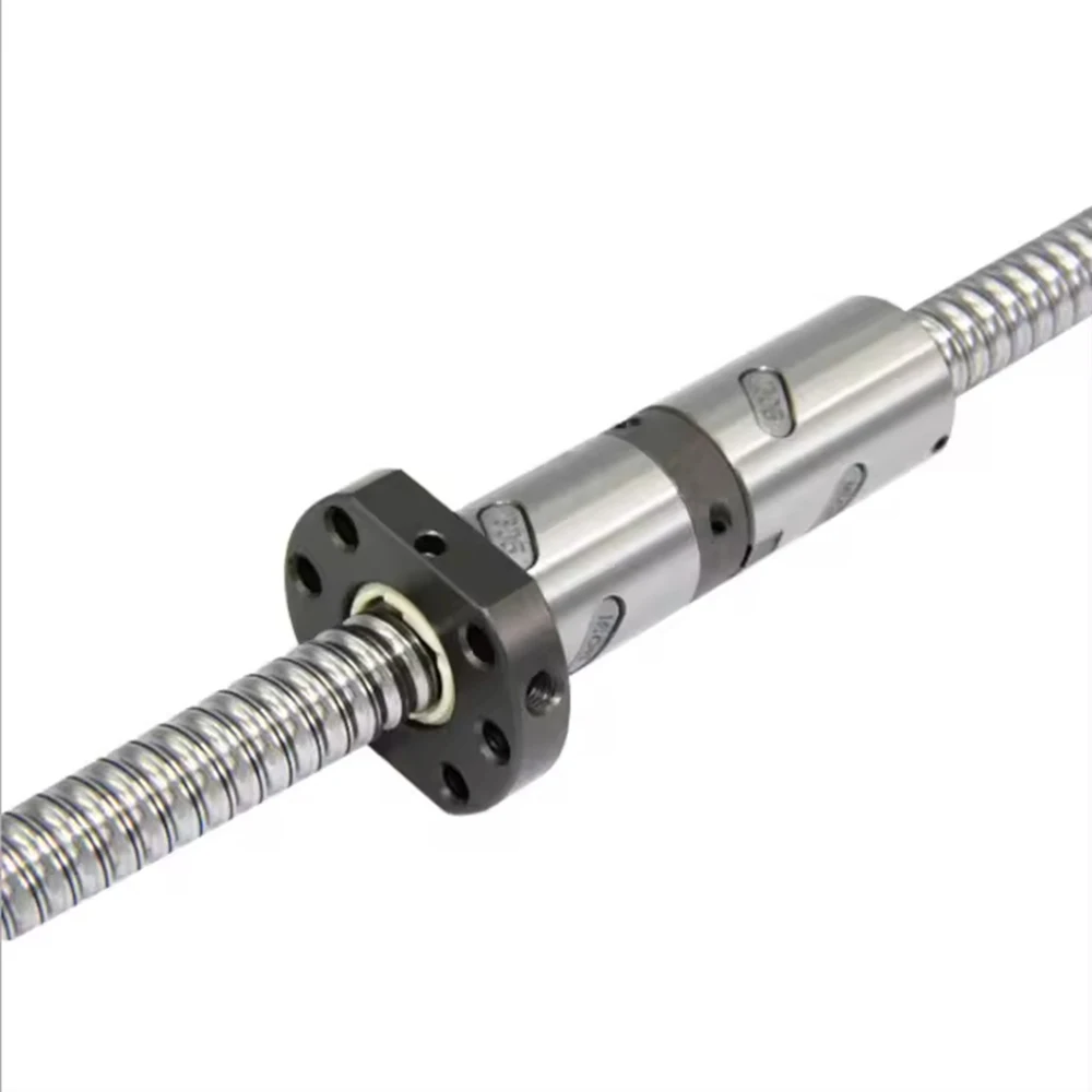 Custom heavy-duty DUF4012 ball screw, 40 mm diameter, 12 mm lead, 1000 mm length; for CNC machine tool spindles and injection