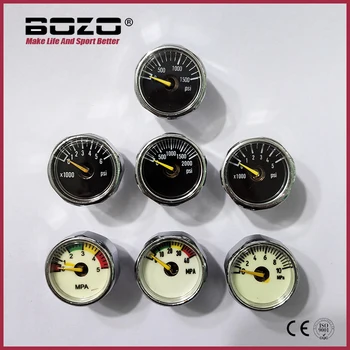 Manometr Manometr Mini Micro 25mm/1 cal Pompa ręczna do nurkowania HPA Regulator M10 M8 1/8NPT