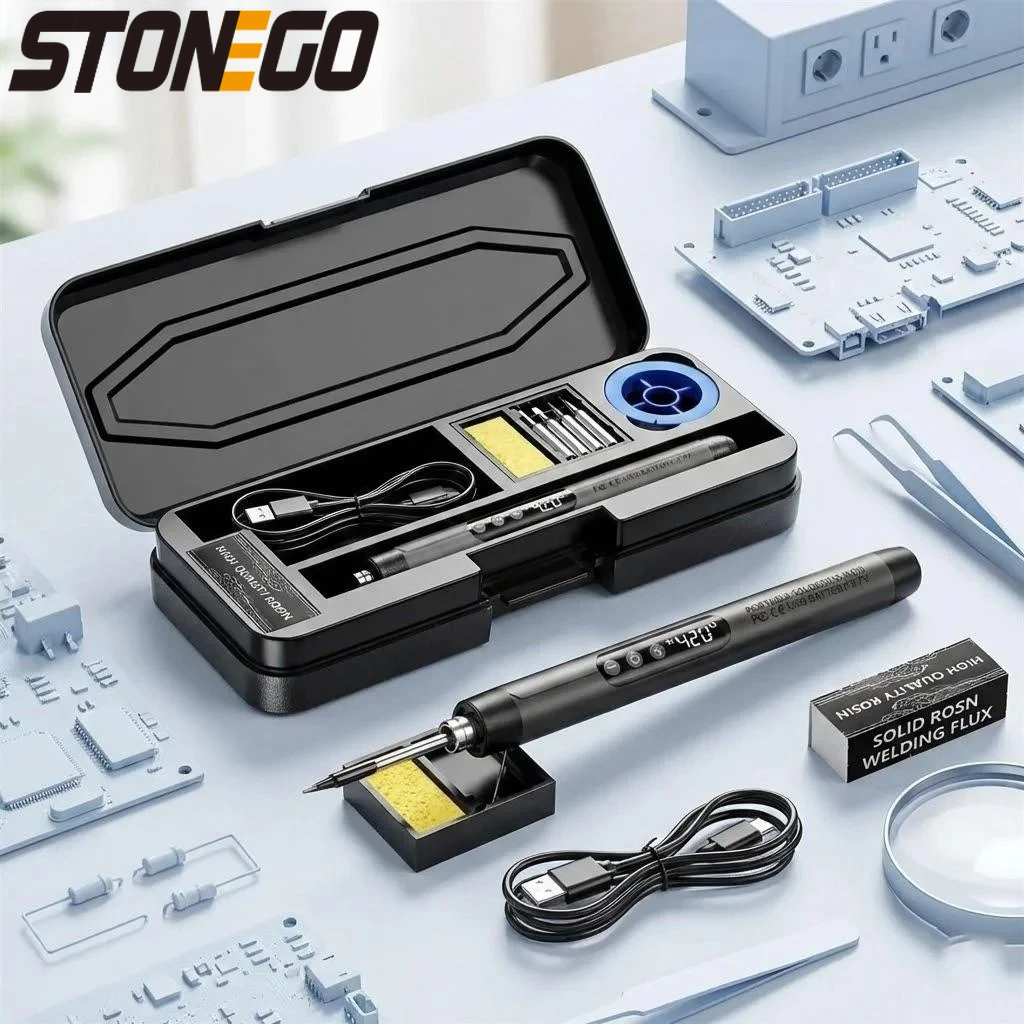 

USB-перезаряжаемый мини-паяльник с регулируемой температурой, инструмент для сварки, аксессуары для DIY проектов и ремонта