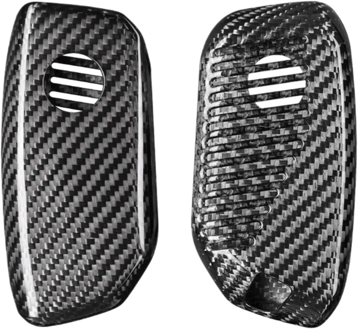 

Carbon Fiber Car Key Case Cover Compatible For BMW 2023 7 Series I7 G07 LCI XM X7 G07 U11 Key Holder Interior Accessories(BMD-F