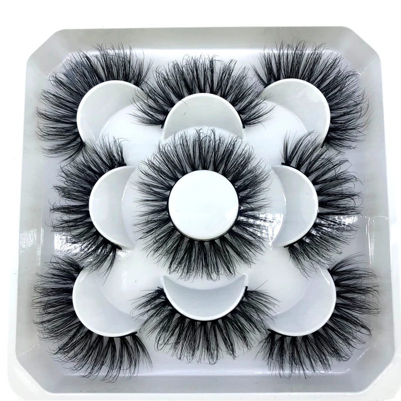 Neue 5 Paar 8-25mm Natürliche 3D Falsche Wimpern, Kunstwimpern Make-up-Set, Nerzwimpern-Verlängerung, Nerzwimpern – Detail 16