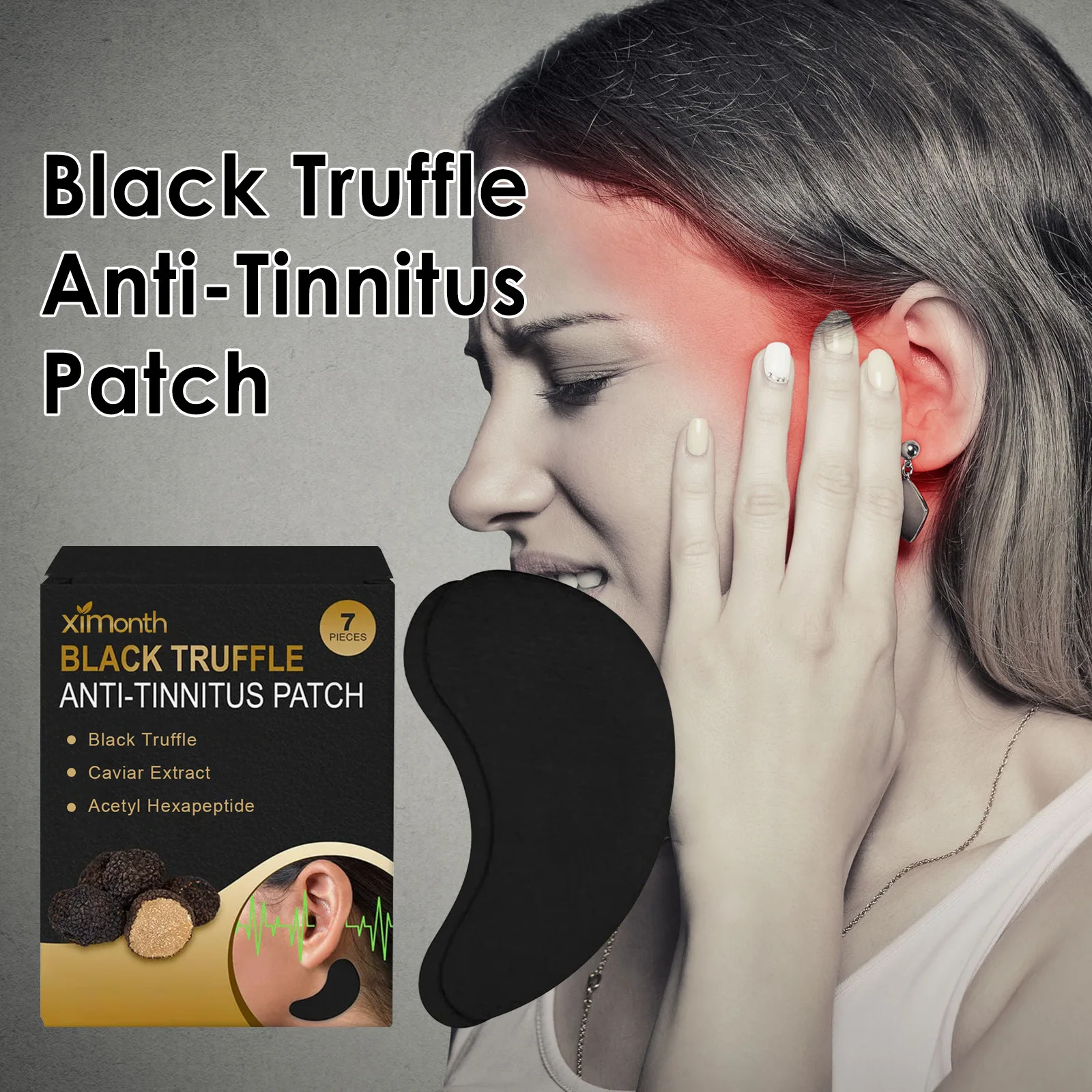 7 Pcs Relaxing Ear Patch Portable Tinnitus Treatment Patch Prevent Vomitng Improve Listening Anti Headache Ear Ringing Patch