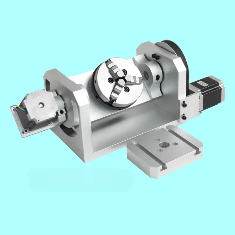 Numerical control indexing head, A axis, rotation, fourth axis, fifth axis (with chuck)