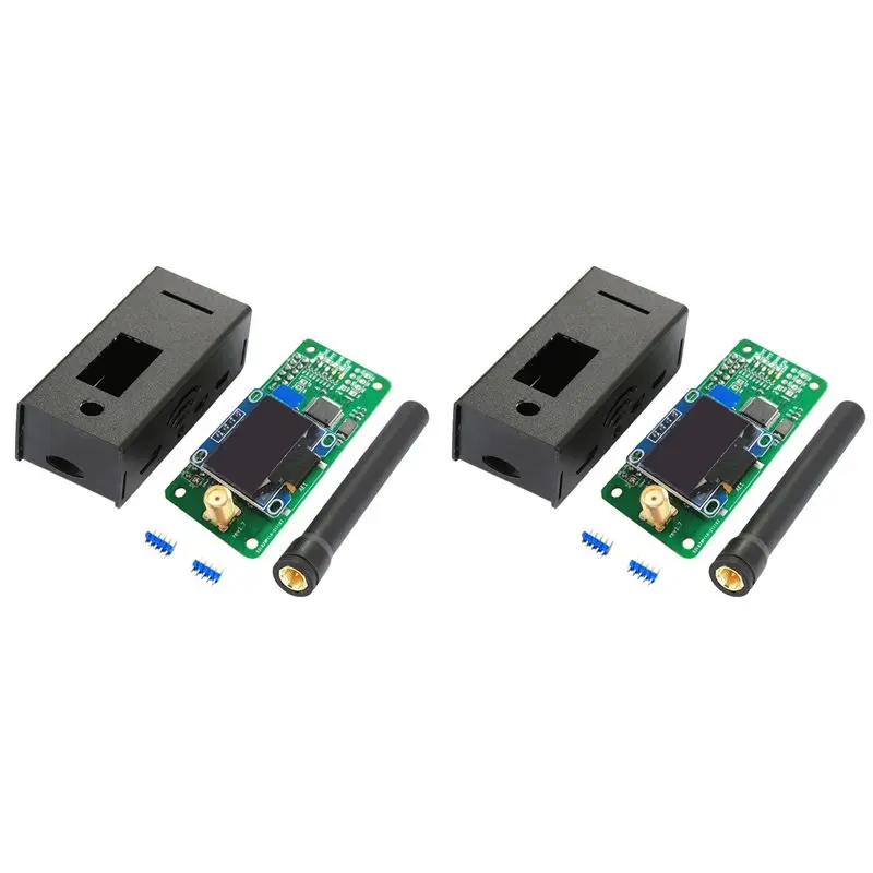 

【PUBLICITY】2X Version 1.7 MMDVM Simplex Hotspot UHF VHF Antenna +OLED+Case Support P25 DMR YSF For Raspberry Pi Hotspot
