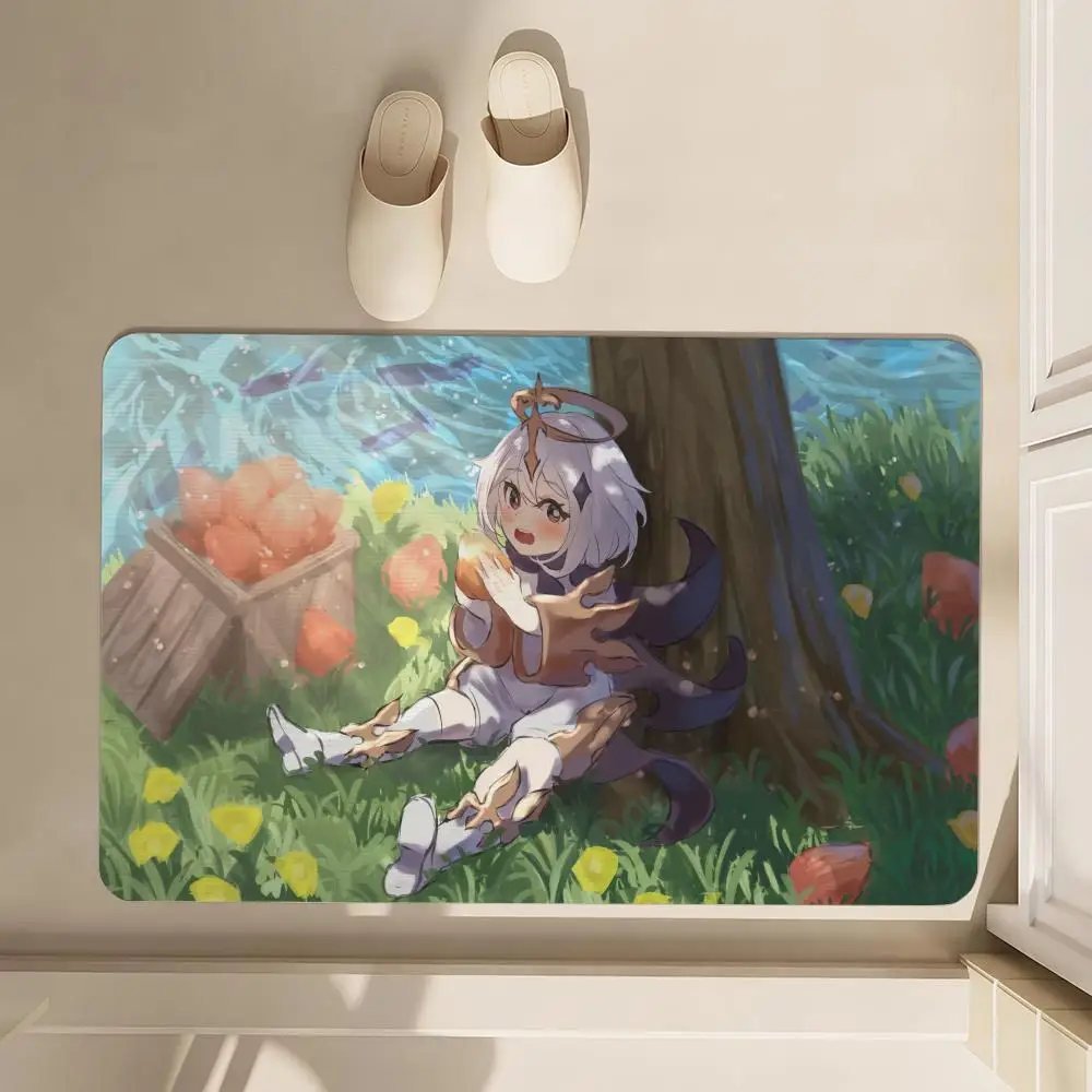 

Genshin Impact Floor Mat Soft Diatom Bathroom Absorbent Floor Mat, Toilet Of The Bathroom, Household Floor Mat, Door Mat Carpet