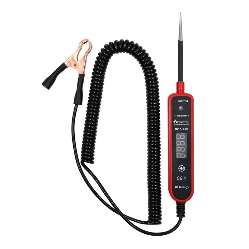 2025 EM289 Digital Display Car Electric Tester Electric Tester Car Fault Maintenance Detector Tool 6-75V