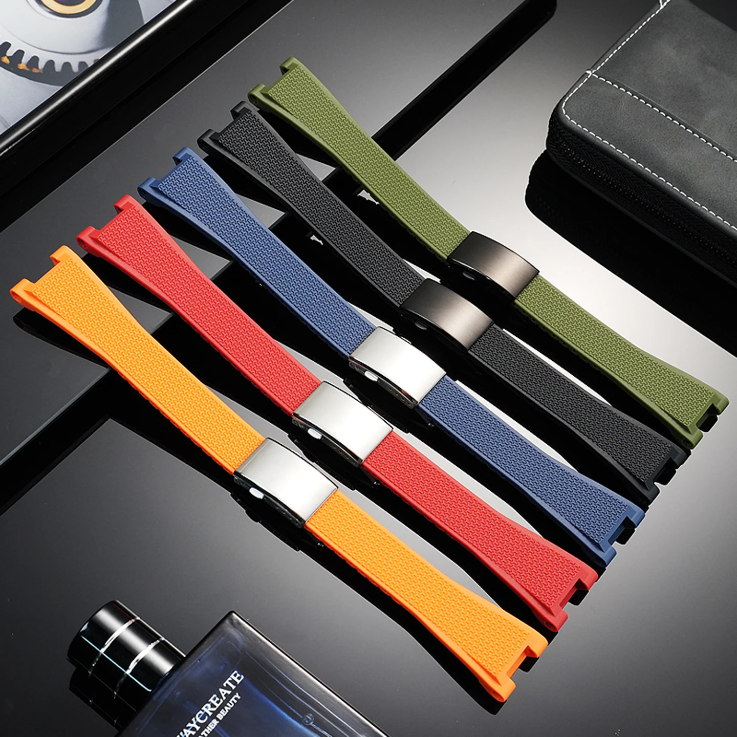 Pasek do zegarka Casio 5625 MRG B2000 specjalny żywiczny pasek MRG-G2000 wodoodporny sportowy silikonowy pasek akcesoria rowek