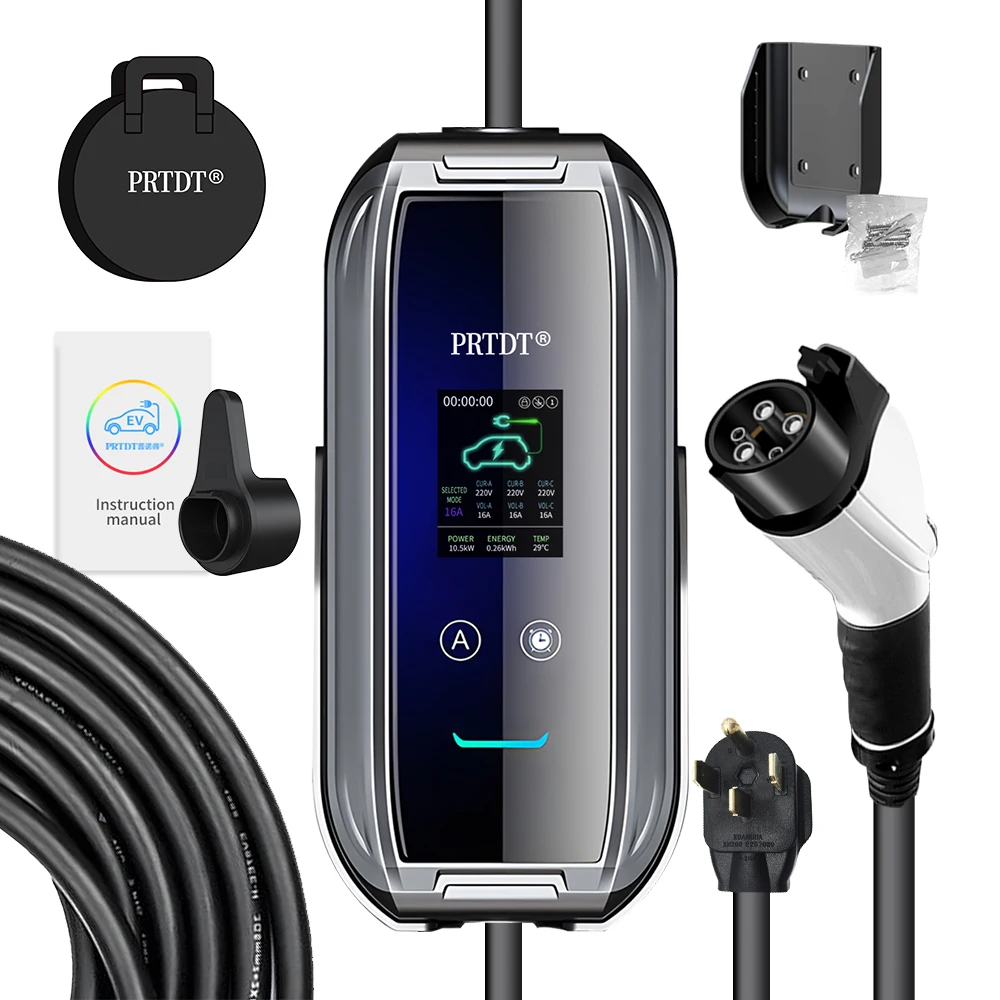 RUIVANDA 3.5kw 7kw Portable EV Charger Adapter Type 2 8A to 32A New Condition Charging Pile