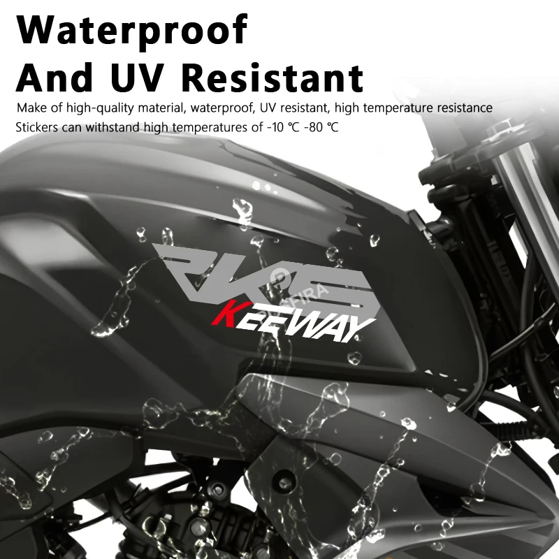 POSFIRA Motorcycle Tank Sticker Vinyl Decals for Keeway RKS 125 RKS125 2018 Motorbike Fuel Tank Decoration Accessories view 4