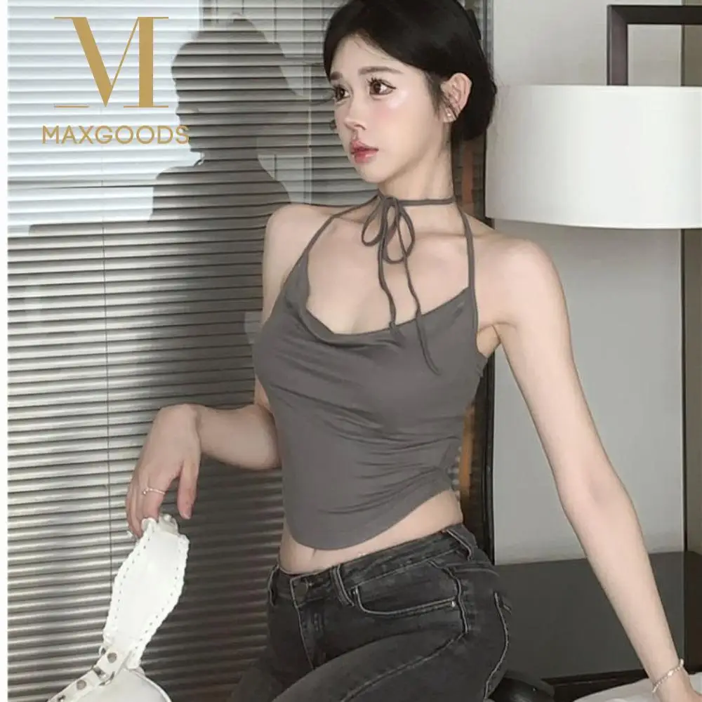 جديد الصيف الحلو فتاة حبال نظرة ضئيلة مزاجه الرقبة سترة عارضة أنبوب أعلى عطلة الشاطئ