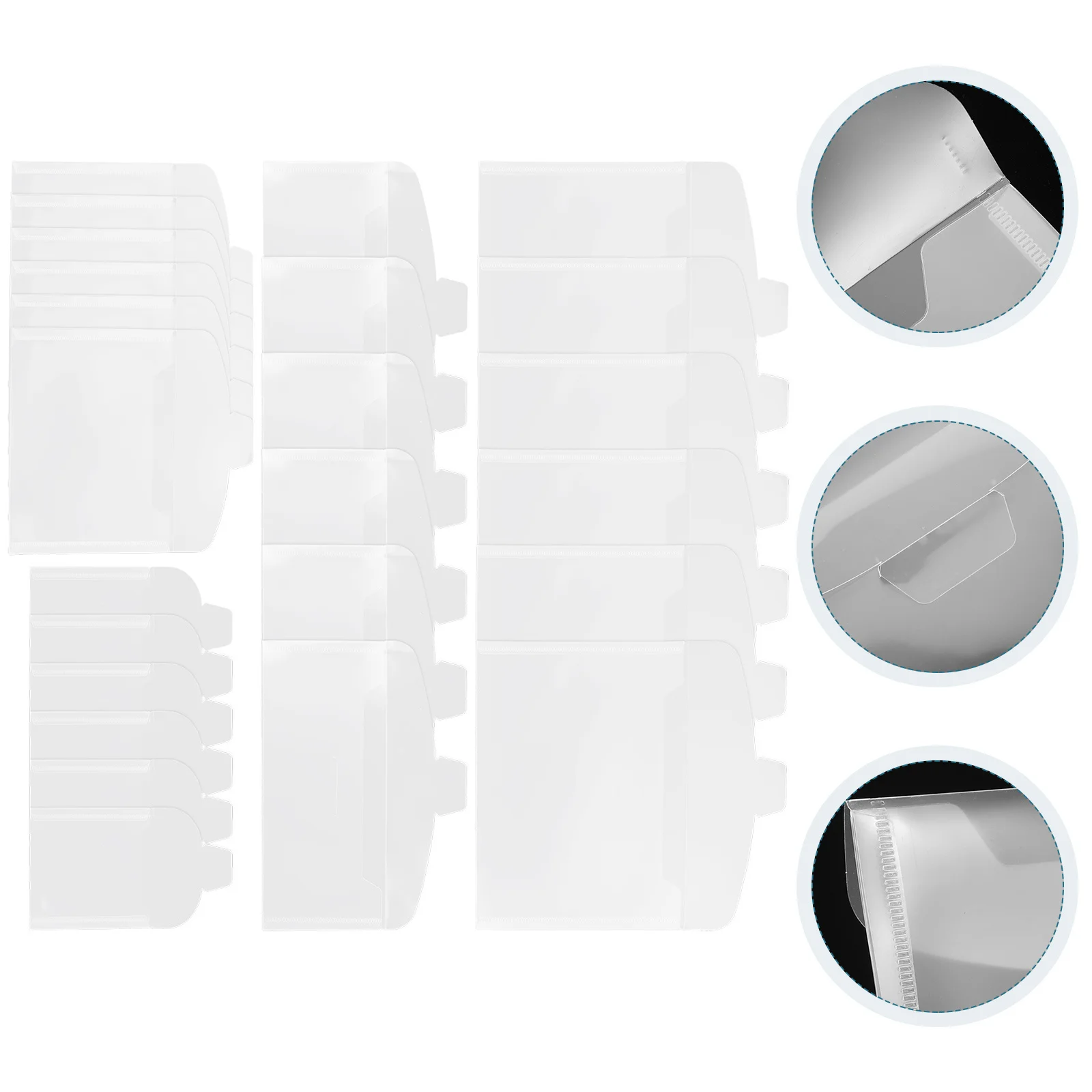 

40 шт., прозрачные папки для файлов, органайзеры для документов, полипропиленовый материал для хранения офиса, школы, домашнего использования, многофункциональные папки для переплета