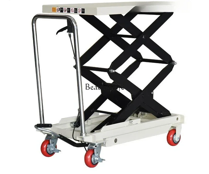 Hangcha mobile manual lift platform truck hydraulic lift