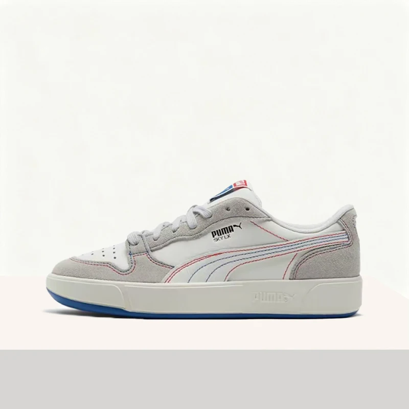 Puma Sky LX Stylish,Minimalist,Versatile,Durable,Cushioned,Lightweight Low-Top Sneakers for Men and Women – White/Gray 394210-01