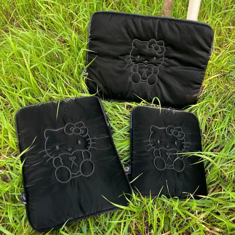 

Hello Kitty Handbag Anime Kt Women Accessories Embroidery Versatile Large Capacity Tablet Laptop Storage Bag Girl Gift Wholesale