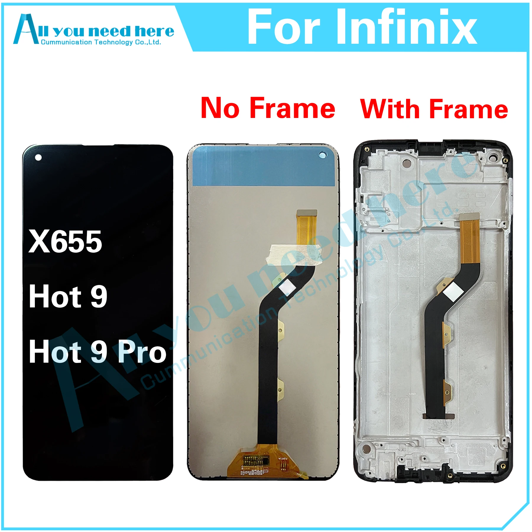 

100% протестированный для Infinix Hot 9 Pro X655 X655C X655D X655F Hot9 Hot9Pro LCD дисплей кодирующий преобразователь сенсорного экрана в сборе Замена