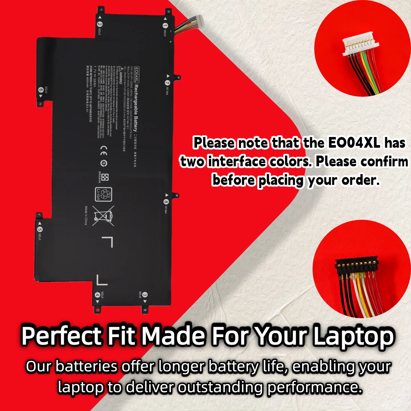 Wholesale And Retail EO04XL Laptop Battery For HP EliteBook Folio G1 827927-1B1 827927-1C1 828226-005 HSTNN-I73C