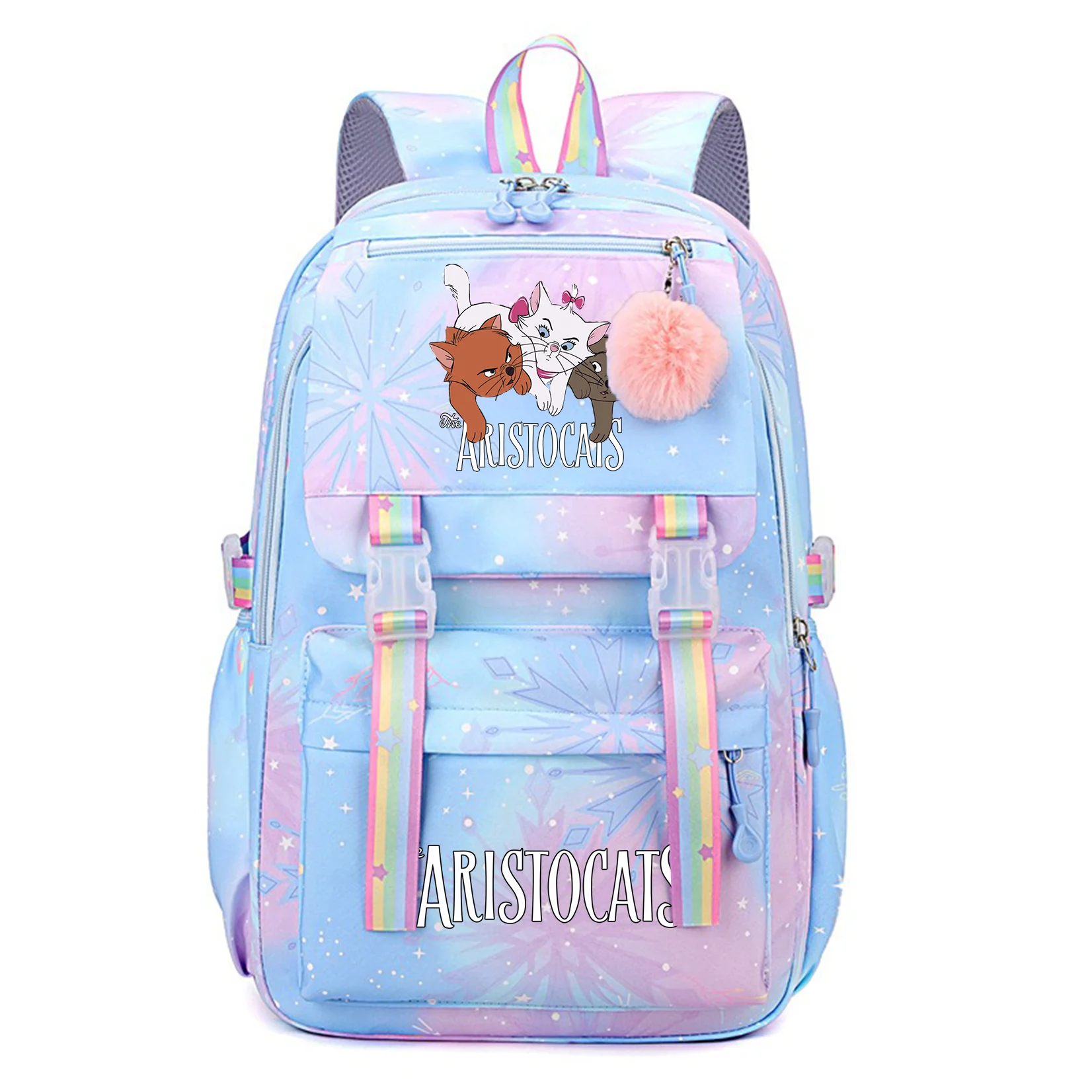 

The Aristocats Marie Cat Student Teenager Children Knapsack Schoolbag Rucksack Mochila Women's Backpack Boys Girls Bookbag Bag