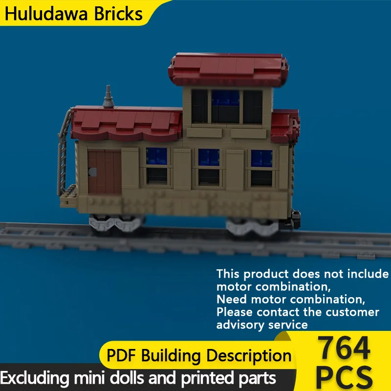 

Popular Game Model MOC Building Bricks Railway Train Carriage Modular Technology Children Holiday Gifts Assemble Toys Suit