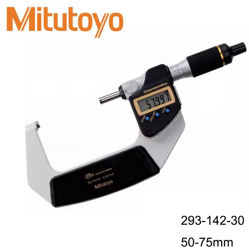 Mitutoyo IP67 Coolant-proof Faster measurement Micrometer,0-25/25-50/50-75/75-100mm,293-140-30 293-141-30 293-142-30 293-143-30