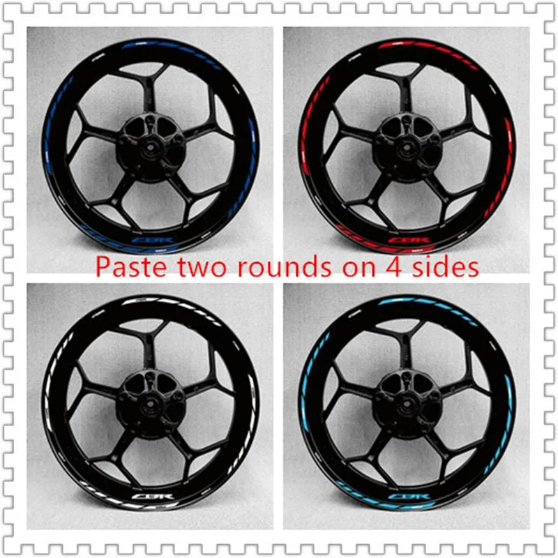 Motorcycle wheel sticker rim sticker 17 inch wheel edge Honda HRC CBR1000RR CBR600RR CBR500R CBR300R CBR250R CBR 650R