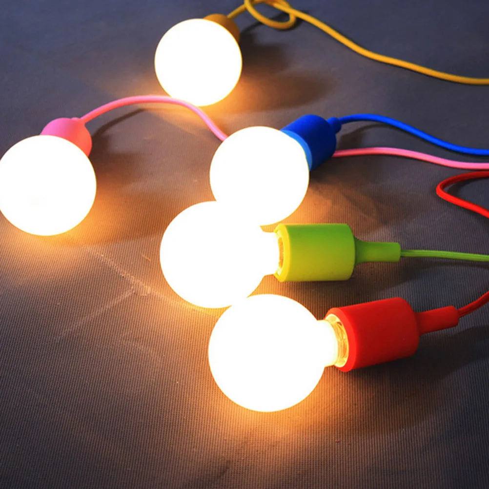 

Silicone Hanging Lamp Holder with E27 Base LED Light Socket for Kitchens Dining Rooms Living Rooms Corridor Bars Restaurants (