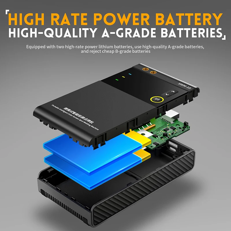 SWM-10 batteria portatile saldatrice a punti 5000mah saldabile 0.25mm di spessore fai da te Mini saldatrice batteria strumento di saldatura