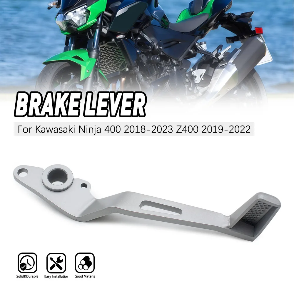 

Rear Brake Pedal Motorcycles Steel Foot Lever Kit For Kawasaki Ninja 400 2018-2023 Z400 2019-2022