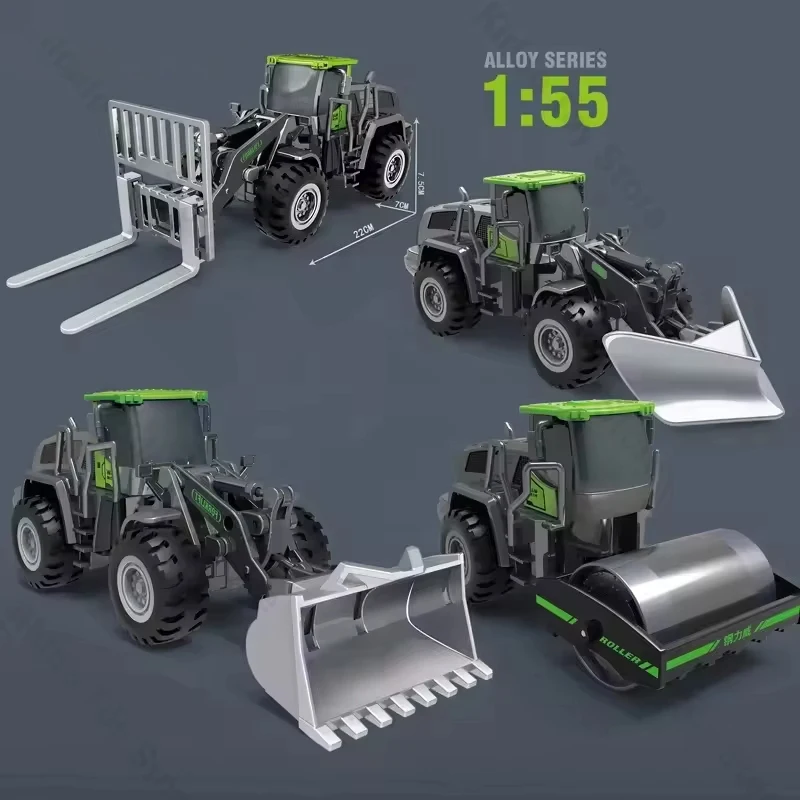 

Alloy Engineering Diecast Truck Toy Car Construction Model Vehicle Loader Tractor Crane Excavator Toys for Boys Gift Collection