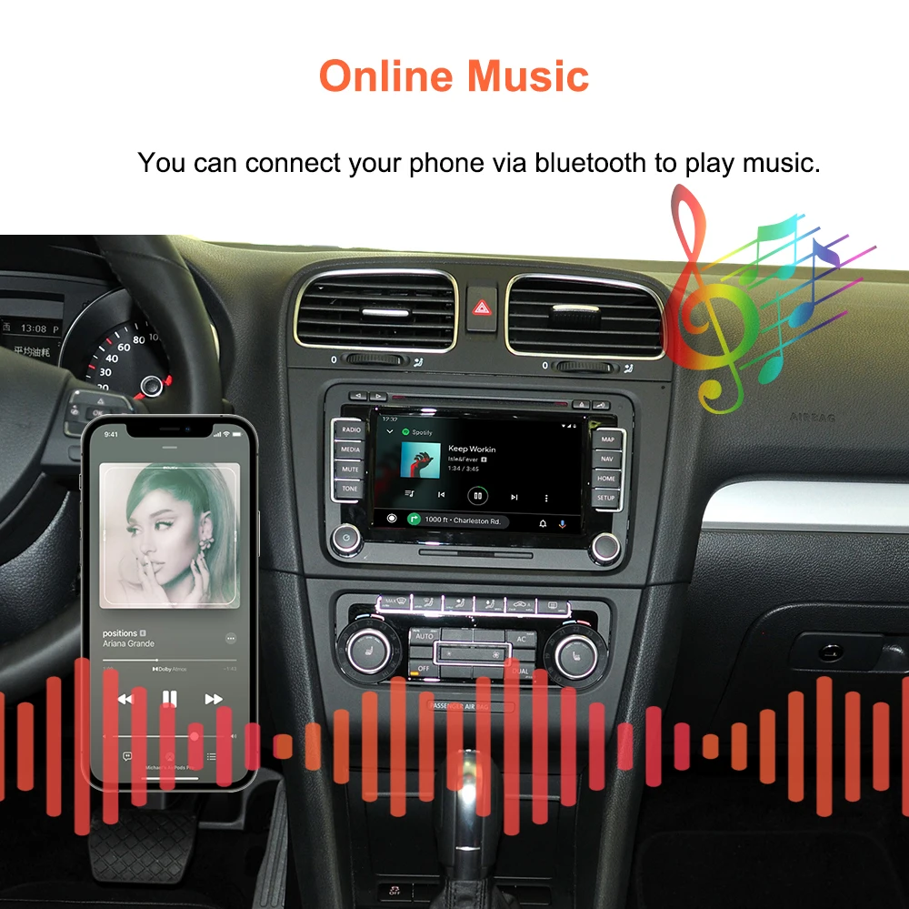 Bonroad Wireless Carplay Android Auto Nachrüst-Kits Modul für Volkswagen Passat B6 B7 Golf 6 RNS510 Serie Airplay Mirrorlink – Detail 12