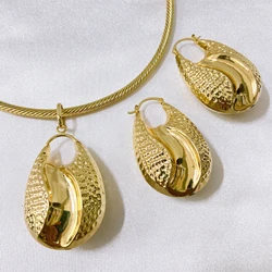Yulaili new fashion jewelry two-piece classic Medusa luxury elegant high quality gold-plated chain earrings party party gifts