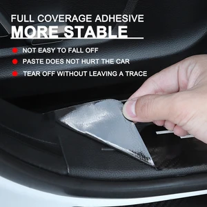 Car Carbon Fiber Sticker, 4 Units, Waterproof Automatic Threshold for Renault Megane 2 3 Logan Logan Clio 4 Scenic 2 Captur 6 Main Sales Banco Renault Clio 2 Doors - №1