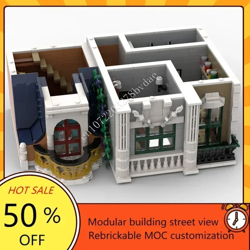 4054PCS Classicist Tenement Modular MOC Creative Street View Model DIY Education Assembly Toy Custom Puzzle 19th Century