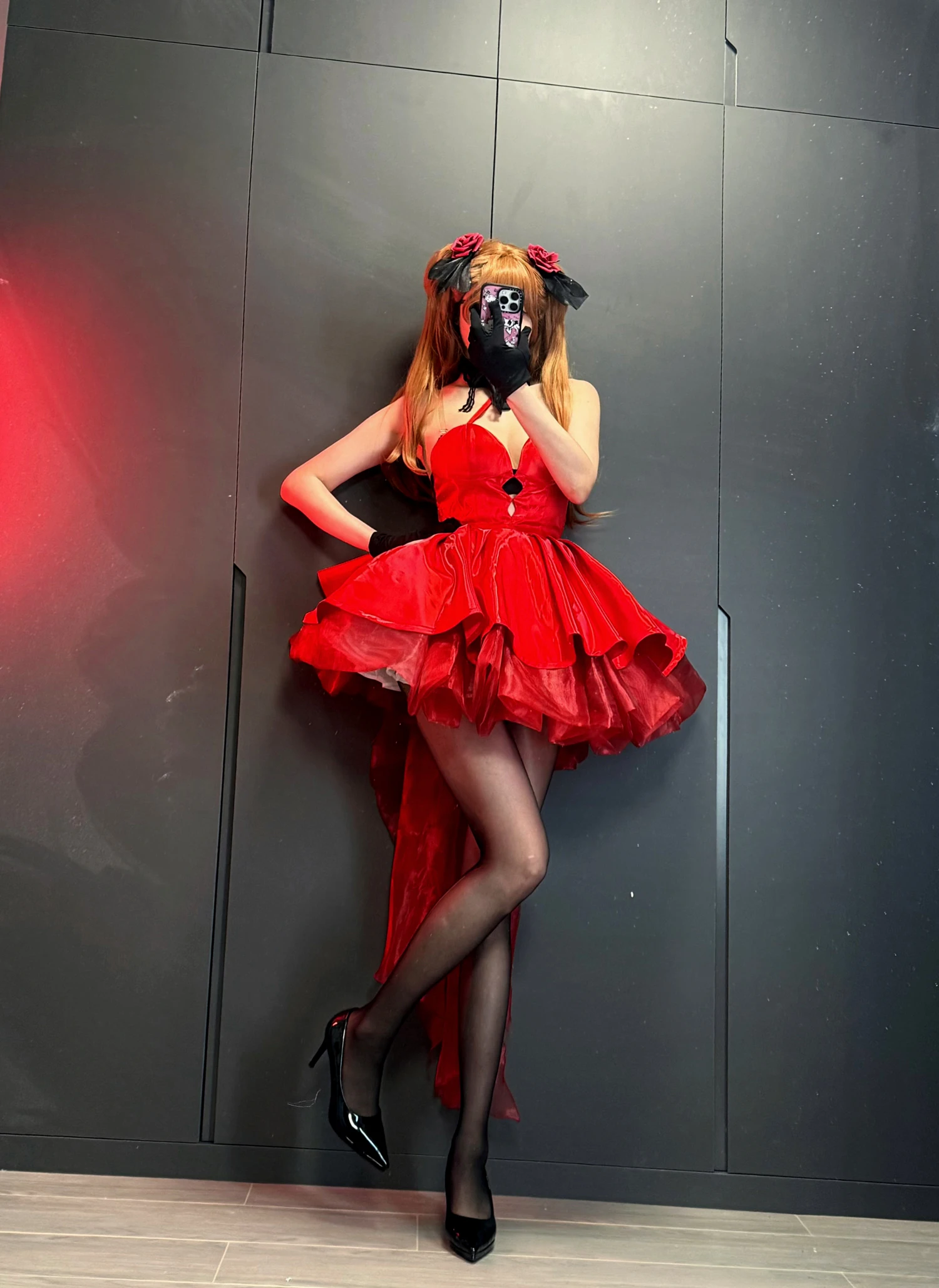 حديثا Ayanami Rei تأثيري حلي هالوين عيد الميلاد لعب الأدوار حفلة معرض هزلي مثير أنيمي فستان S-XL فستان أحمر