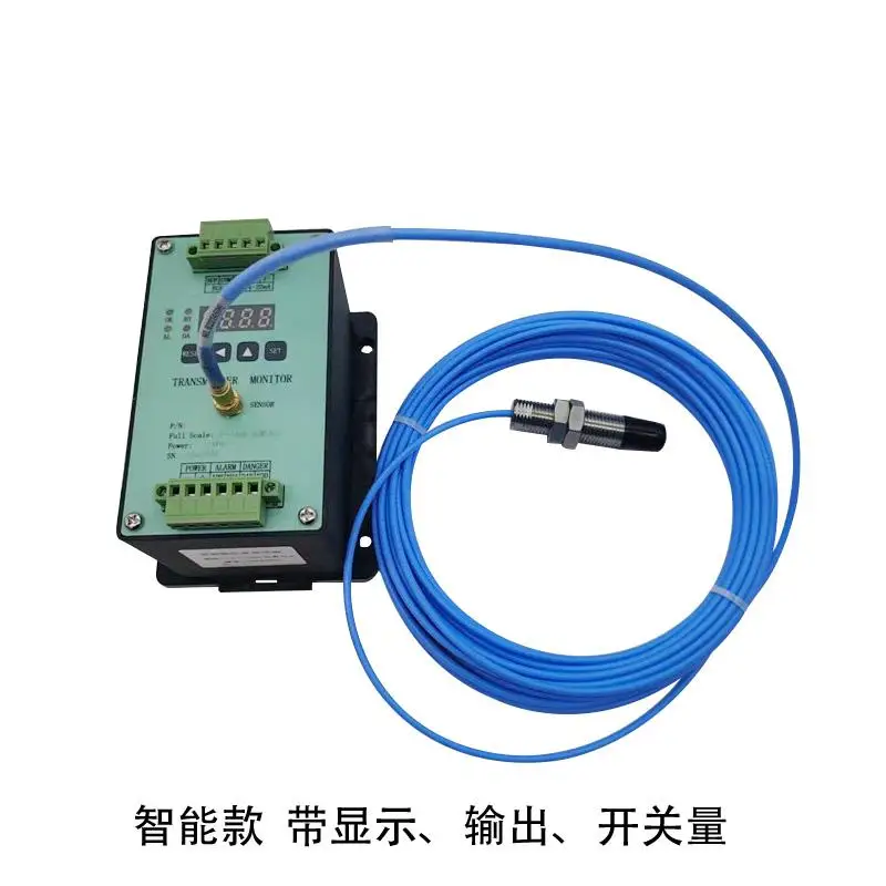 Eddy current sensor axial displacement, rotational speed, shuttle expansion, differential shaft vibration transmitter