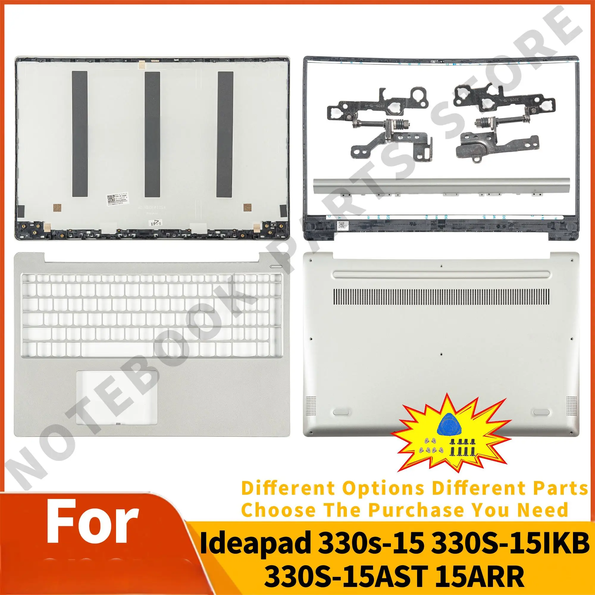 

Notebook Parts For Ideapad 330s-15 330S-15IKB 330S-15AST 15ARR LCD Back Cover Front Bezel Upper Bottom Case Hinges Replacement