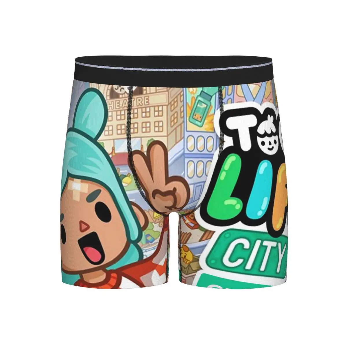 

Long Boxer Underpants Shorts Toca Life Box Toca Boca Cute Game Panties Male Breathable Underwear for Homme Man Boyfriend Gifts