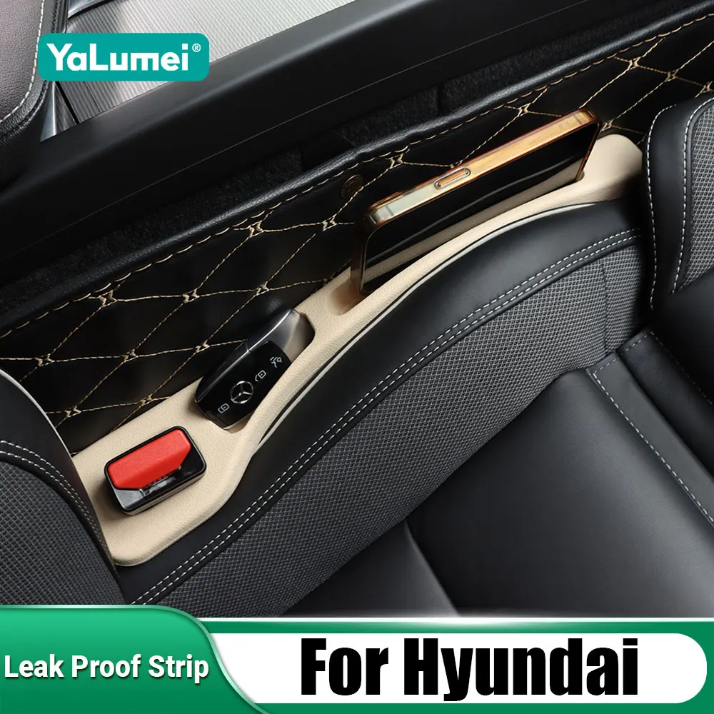 2Pcs Car Seat Gap Leak Proof Strip For Hyundai Kona Tucson JM TL NX4 Santa Fe CM DM TM Creta Elantra HD MD N HB20 i10 i30 i40