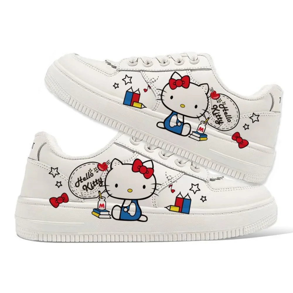 Sanurgente-Baskets respirantes Kawaii Hello Kitty pour filles et garçons, chaussures de sport décontractées, baskets Cinnamonroll, cadeau de dessin animé