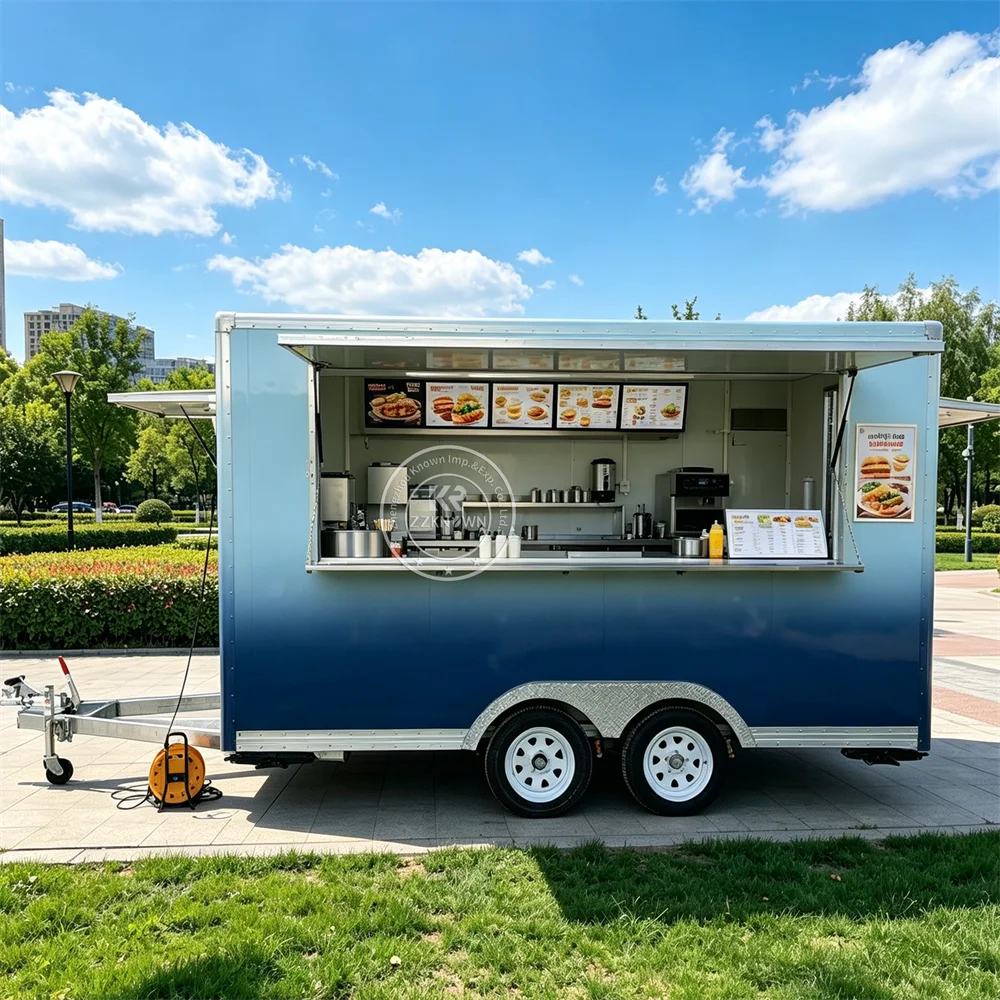 

Custom Pizza Food Trailer Concession Trailer Ice Cream Cart Mobile Food Truck With Full Kitchen