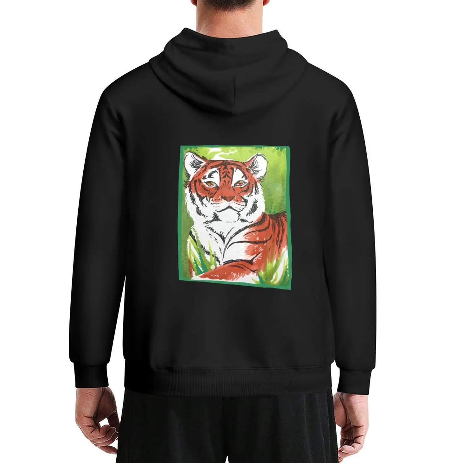 

Tiger Hoodie men's clothing anime clothing autumn men's autumn clothes new hoodies and sweatshirts