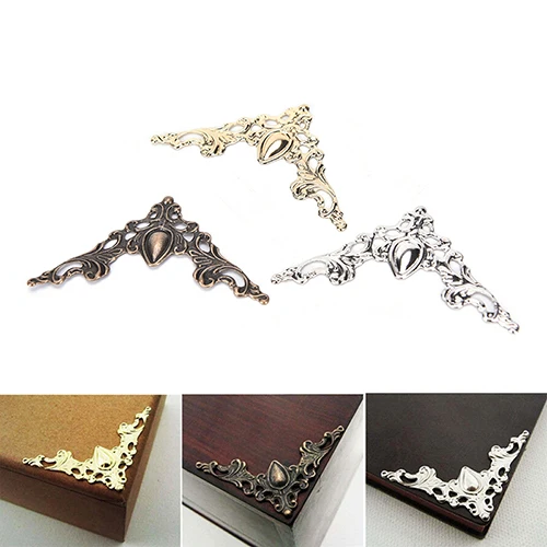 12PCS Decorative Protector Cover For Antique Brass Jewelry Box Protector Metal Corner