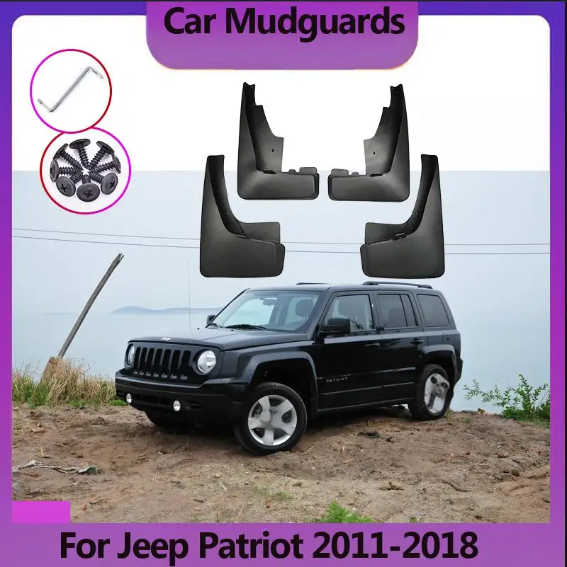 

For Jeep Patriot 2011-2018 Front Rear Mudflaps Fender Mud Flaps Guard Splsh Mudguard Car Accessories 4pcs Mudguards