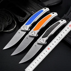 Quantum Bear folding knife, Cromax PM steel, handy pocket knife, diving cutter, emergency rescue tool, sharp fruit knife