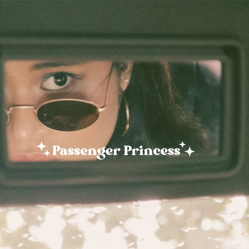 Colorful Passenger Princess Rearview Mirror Decal - Self-Adhesive Vinyl Pattern Sticker with Glossy Face - Dream Themed Car