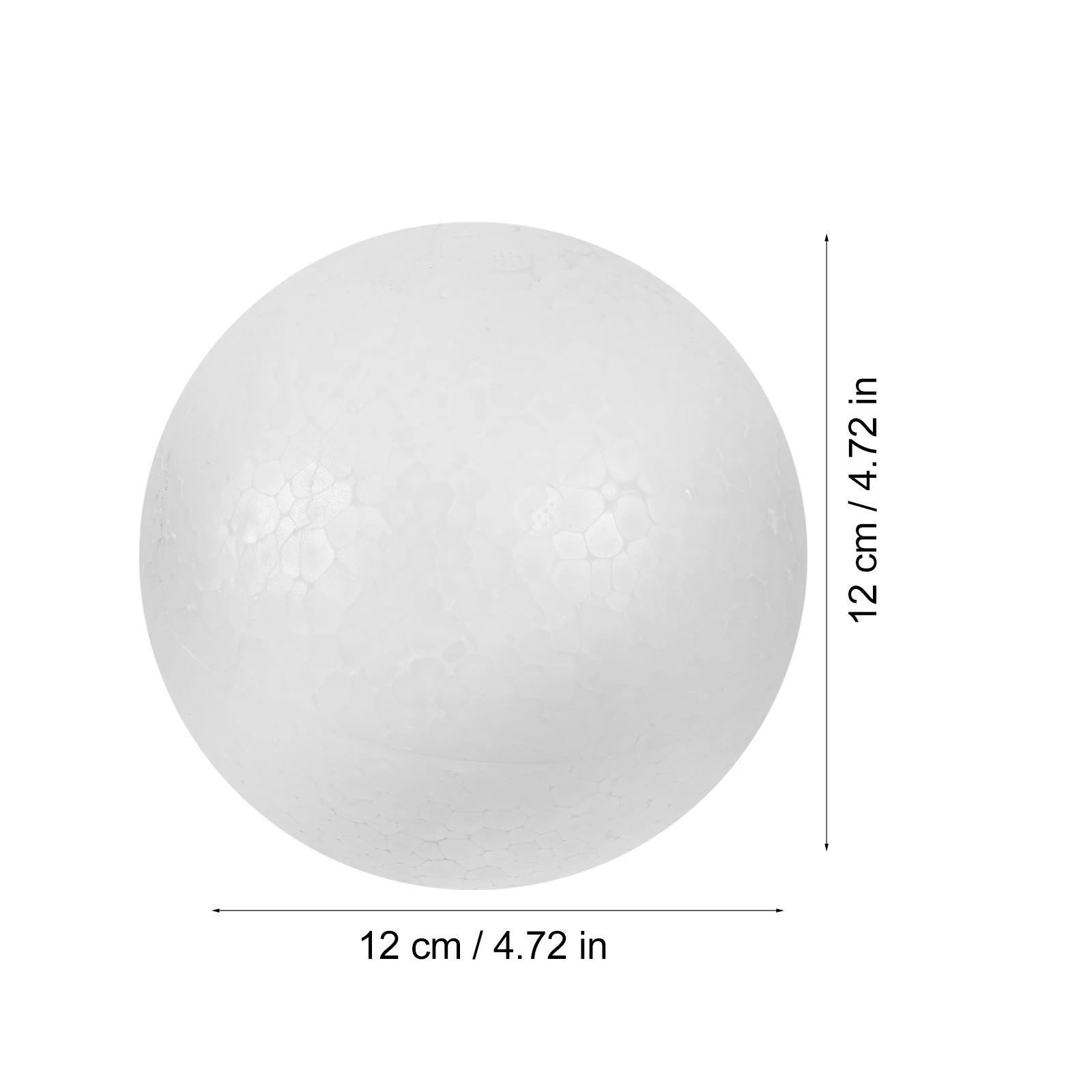 

6 Pcs Christmas Decorations Foam Ball DIY Model Dummy Ornament Children Craft White