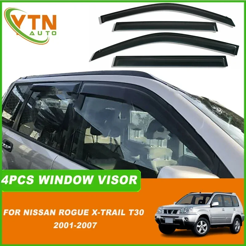

Для Nissan Rogue X-trail Xtrail T30 2001 2002 2003 2004 2005 2006 2007 дефлекторы боковых окон, защита от солнца и дождя, козырек, защита от утечки