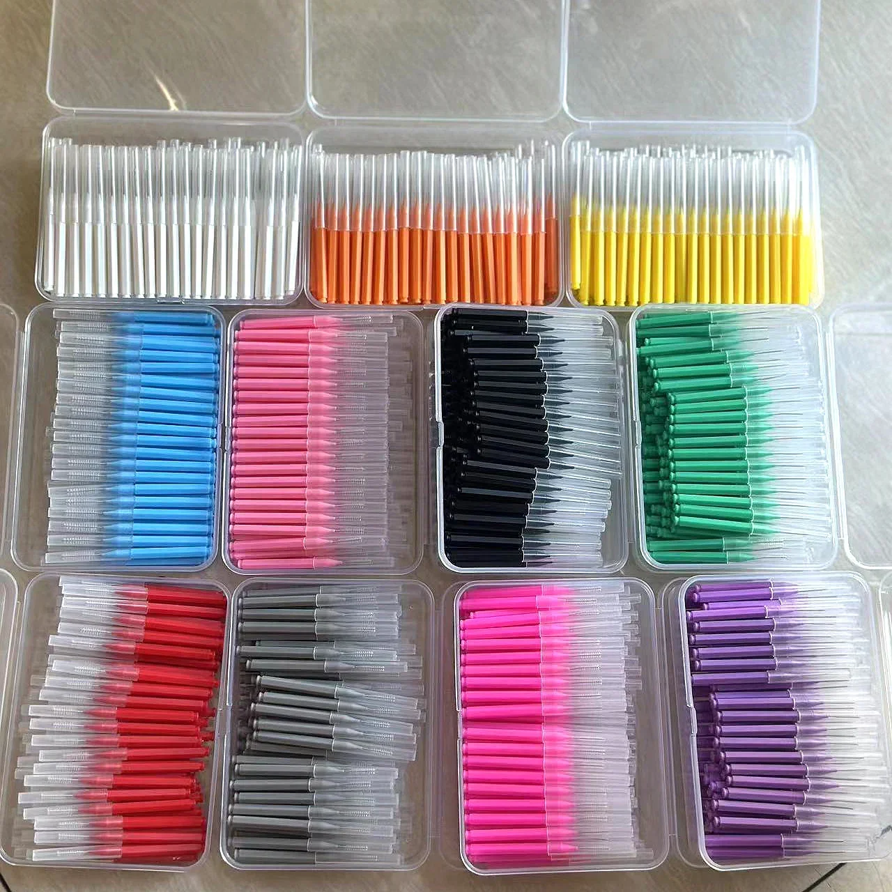 100 Stück Box Interdentalbürsten Zahnpflege Interdentale Reiniger Kieferorthopädische Zahnbürste Mundhygiene-Werkzeug – Detail 4
