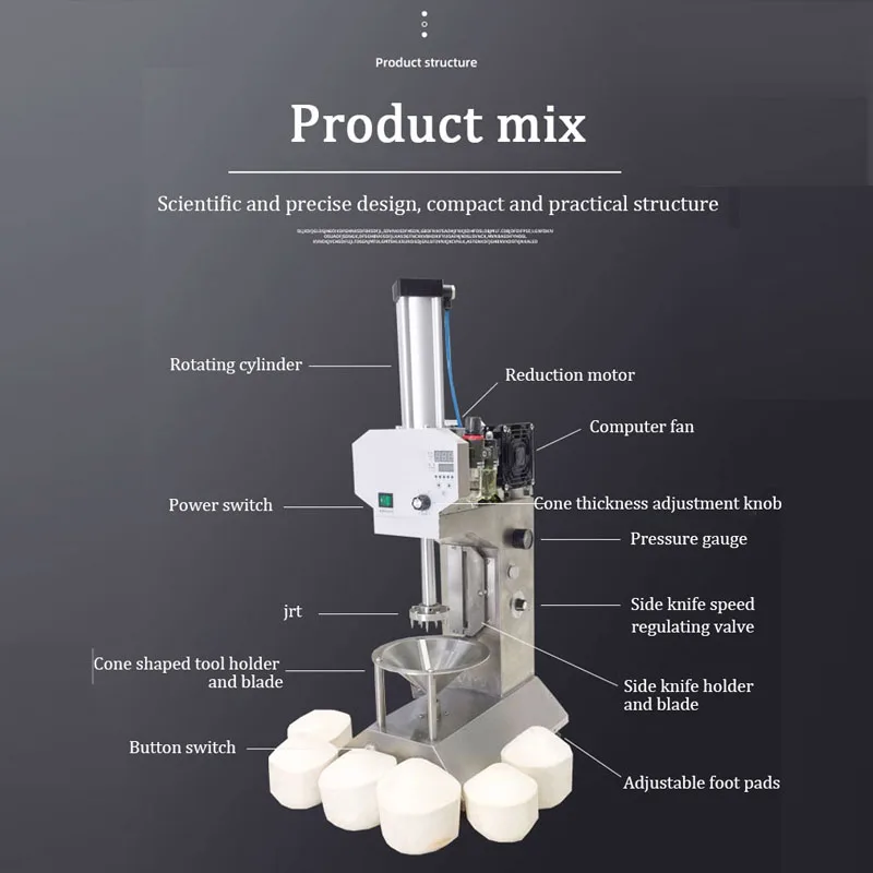 Coconut Shelling Machine Tender Coconut Peeling Machine Green Coconut Peeler