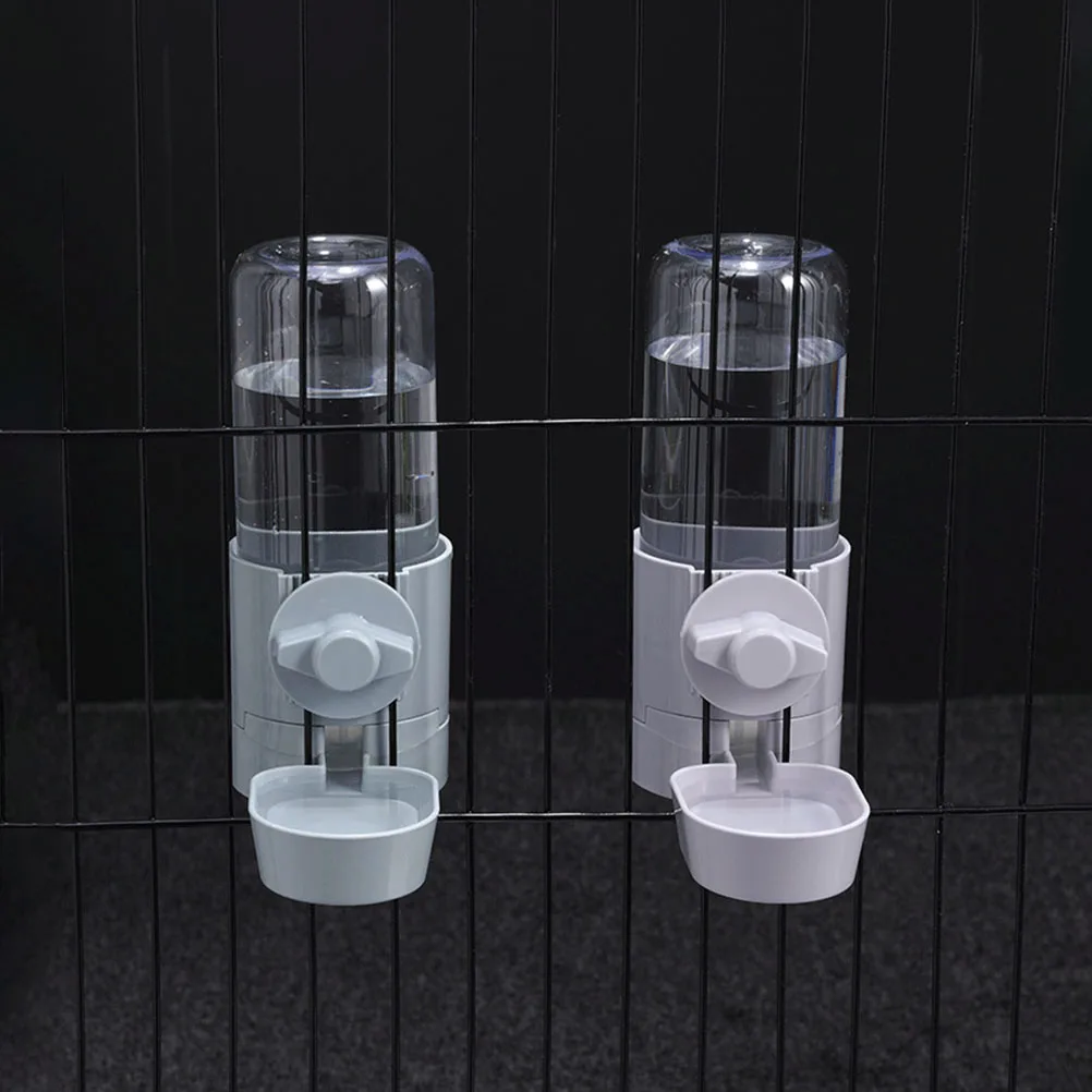 

Automatic Pet Water Dispenser Durable Plastic Large Capacity Grey Hanging Design For Cat Dog Rabbit Hamster Puppy Feeder