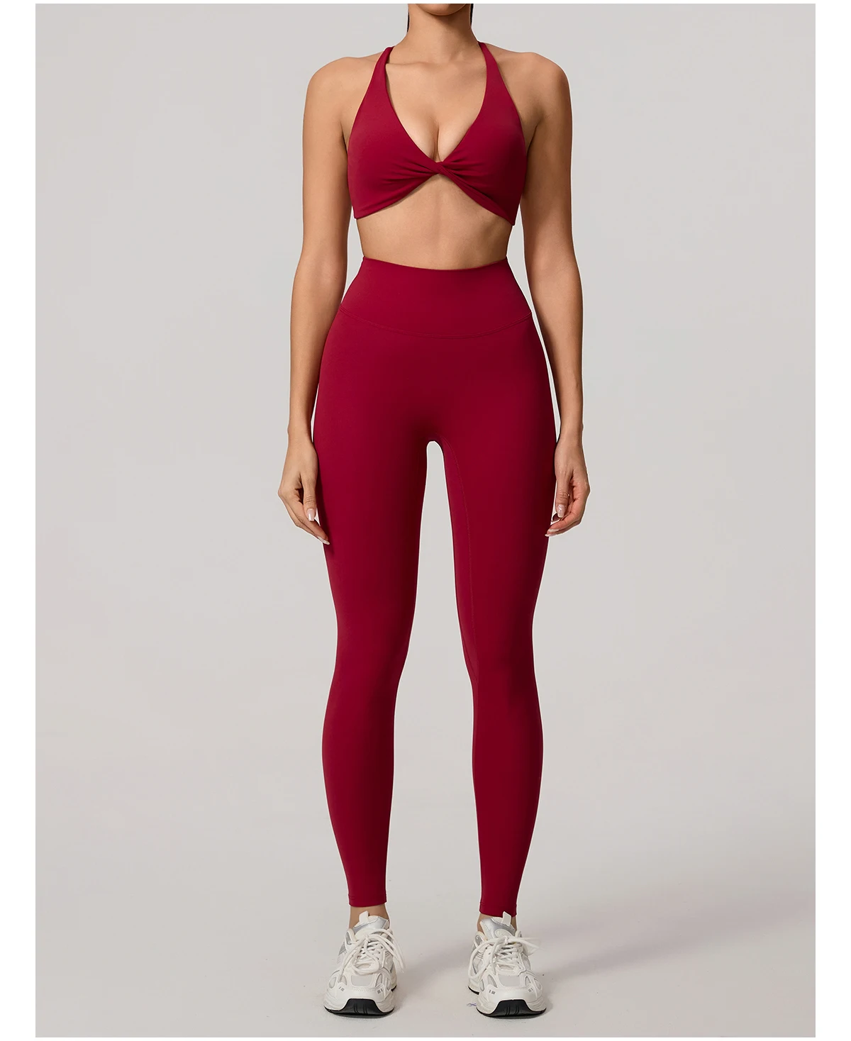 New Summer 2Pcs Women's Quick-Dry Sports Set V-Shaped Bra Female Sleeveless Yoga Outfit Gym Two-Piece Woman Sport Clothes